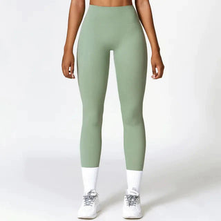 9. NCLAGEN High Waist Hip Lifting Yoga Pants Women's Running Quick Drying Fitness Slim Tight Sweatpants Gym Breathable Leggings NCLAGEN GymClothing Store Basil Green S 