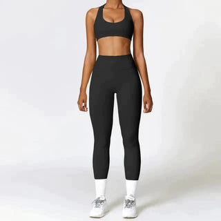 Mystic Vest Gym Set - Leggings + Top Sets Starlethics Black S 